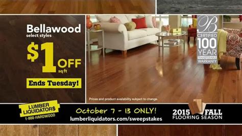 Lumber Liquidators 2015 Fall Flooring Season TV commercial - Final Days