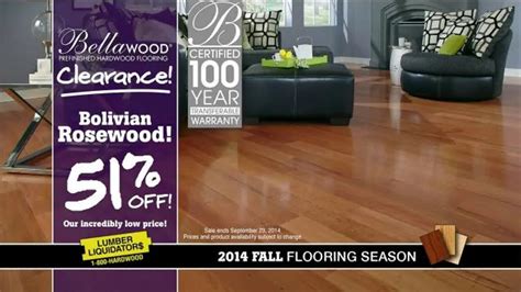 Lumber Liquidators Bellawood Clearance TV Spot, '2014 Fall Flooring Season'