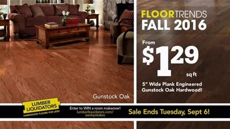 Lumber Liquidators Fall Flooring Kick-Off Sale TV Spot, 'Fall Floor Trends'