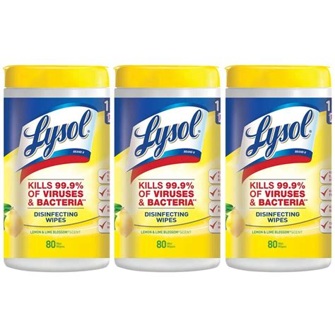 Lysol Disinfecting Wipes Lemon & Lime Blossom