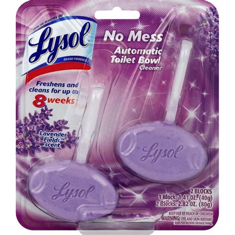 Lysol No Mess Automatic Toilet Bowl Cleaner Lavender Field logo