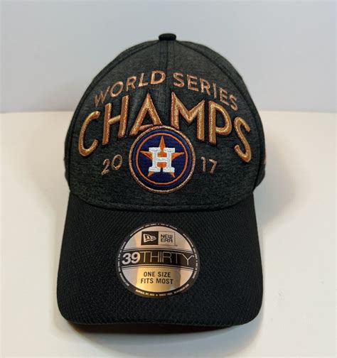 MLB Shop Men's Houston Astros Graphite 2017 World Series Champions 39THIRTY Flex Hat