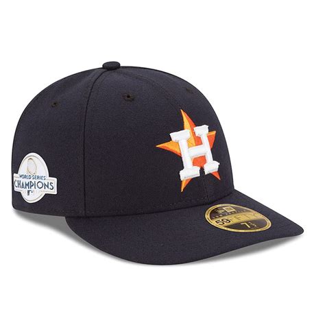 MLB Shop Men's Houston Astros Navy 2017 World Series Champions 59FIFTY Fitted Hat logo