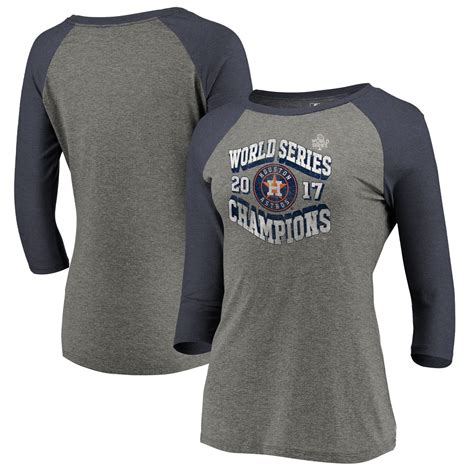 MLB Shop Women's Houston Astros Heather Gray 2017 World Series Champions V-Neck