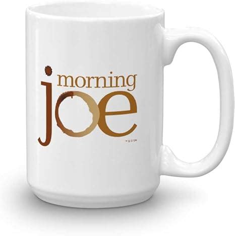 MSNBC Store Official Morning Joe Ceramic White Mug logo