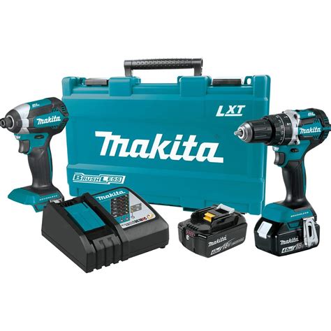 Makita 18V LXT Lithium-Ion Brushless Cordless 2 Piece Combo Kit logo