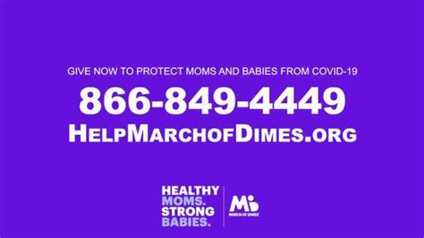 March of Dimes TV Spot, 'Mom and Baby COVID-19 Intervention and Support Fund'