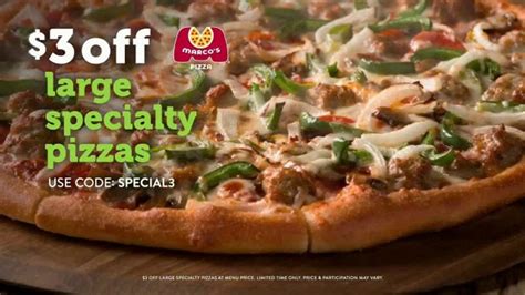 Marco's Pizza TV Spot, '$3 Off Large Specialty Pizzas'