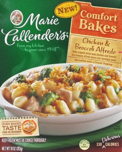 Marie Callender's Comfort Bakes Chicken & Broccoli Alfredo tv commercials