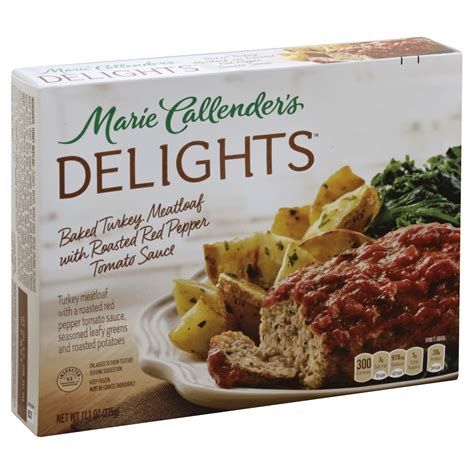 Marie Callender's Delights Baked Turkey Meatloaf with Roasted Red Pepper Tomato Sauce logo