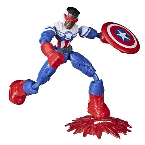 Marvel (Hasbro) Bend And Flex 6-Inch Flexible Captain America Action Figure tv commercials