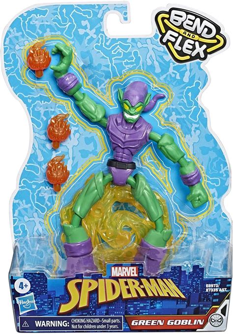 Marvel (Hasbro) Bend and Flex 6-Inch Flexible Green Goblin Action Figure tv commercials