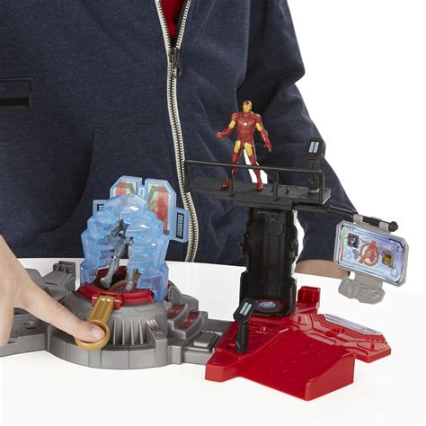 Marvel (Hasbro) Marvel Avengers Age of Ultron HQ Iron Man Lab Attack Playset tv commercials