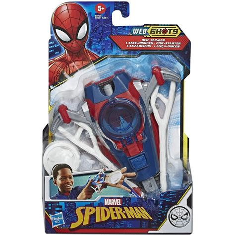 Marvel (Hasbro) Spider-Man Web Shots Disc Slinger Blaster Toy photo