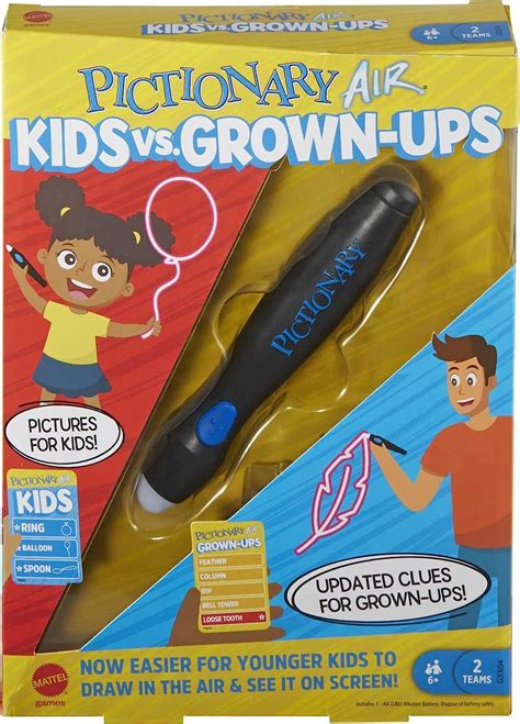 Mattel Games Pictionary Air Kids vs. Grown-Ups logo