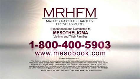 Maune Raichle Hartley French & Mudd, LLC TV Spot, 'Meso Law Is All We Do'
