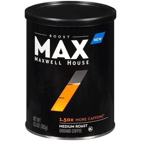 Maxwell House MAX Boost 1.50x Caffeine K-CUP Pods logo