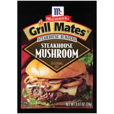 McCormick Grill Mates Burger Seasons: Steakhouse Mushroom logo