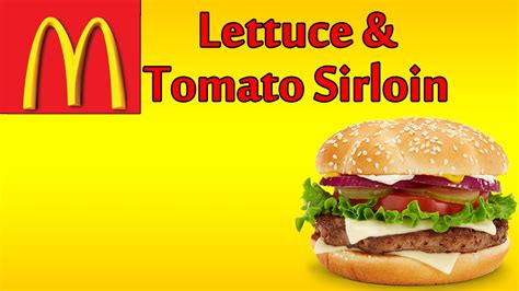 McDonald's Lettuce & Tomato Sirloin Third Pound Burger logo