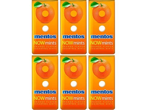 Mentos NOWMints Orange logo
