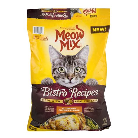 Meow Mix Bistro Recipes Rotisserie Chicken Flavor