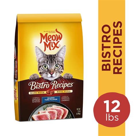 Meow Mix Bistro Recipes Seared Tuna Flavor logo