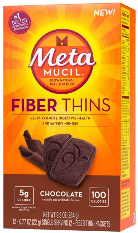 Metamucil Fiber Thins Chocolate logo