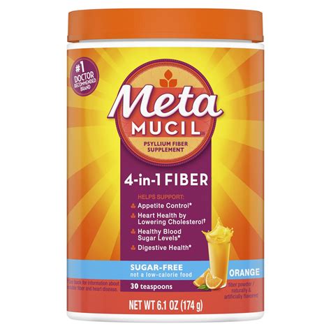 Metamucil MultiHealth Fiber Sugar-Free Orange Smooth logo