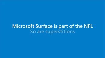 Microsoft Surface TV Spot, 'NFL: Superstitions' created for Microsoft Surface