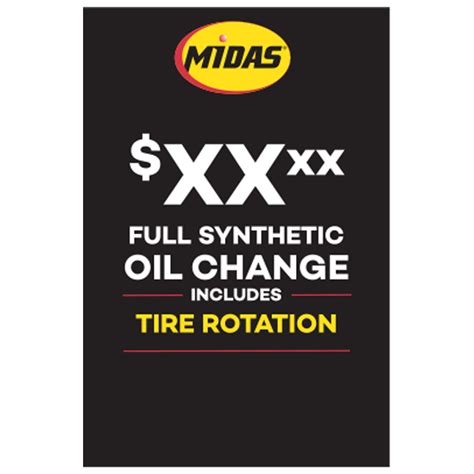 Midas Full Synthetic Oil Change tv commercials