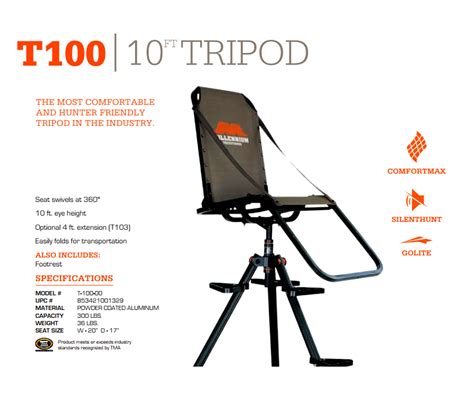 Millennium Treestands T-100 Tripod logo