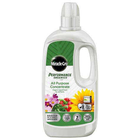 Miracle-Gro Performance Organics All-Purpose Plant Food, 9-2-7 Formula