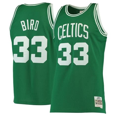 Mitchell & Ness Nostalgia Co. Boston Celtics Road Larry Bird Authentic 1985-86 Jersey logo