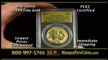Monaco Rare Coins Gold Buffalo Coin TV Spot