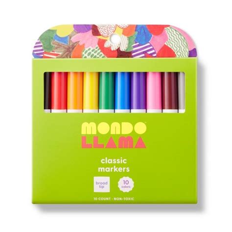 Mondo Llama Broad Tip Classic Markers