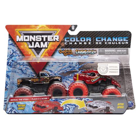 Monster Jam Toys Color Change Trucks: Bulldozer logo