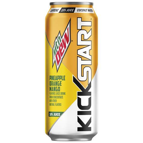 Mountain Dew Kickstart Pineapple Orange Mango