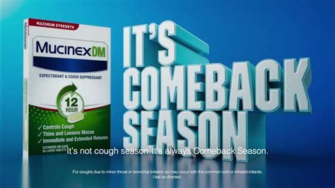Mucinex DM TV Spot, 'Comeback Season: A Good Day to Cough'
