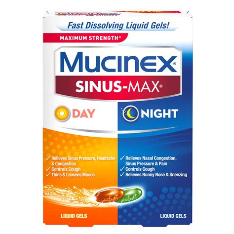 Mucinex Sinus-Max Liquid Gels logo