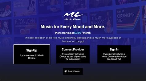 Music Choice TV App tv commercials