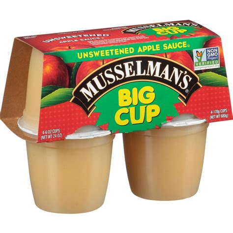 Musselman's Big Cup Unsweetened Applesauce