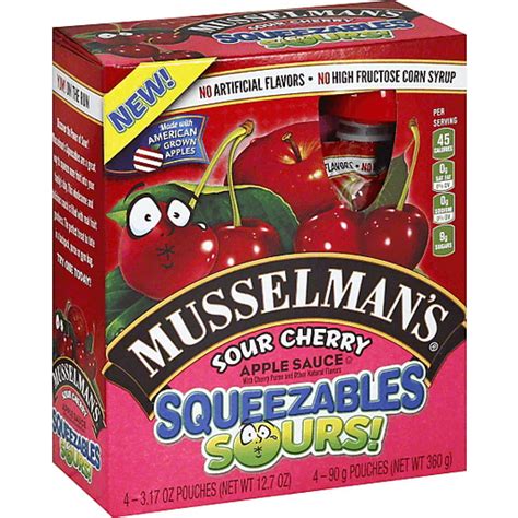 Musselman's Squeezable Sours Sour Cherry logo