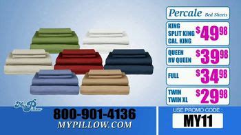 My Pillow 2.0 TV commercial - Sleeping Well: Percale Bed Sheets
