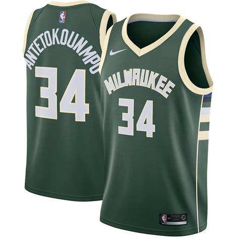 NBA Store Men's Milwaukee Bucks Giannis Antetokounmpo Fanatics Branded Green Jersey