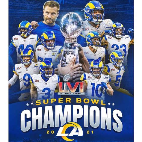 NFL Shop Los Angeles Rams Nike Super Bowl LVI Champions Trophy Collection logo