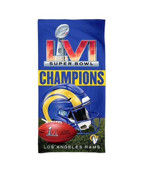 NFL Shop Los Angeles Rams WinCraft Super Bowl LVI Champions Deluxe Flag logo