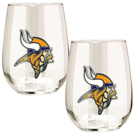 NFL Shop Minnesota Vikings Stemless Glass Set