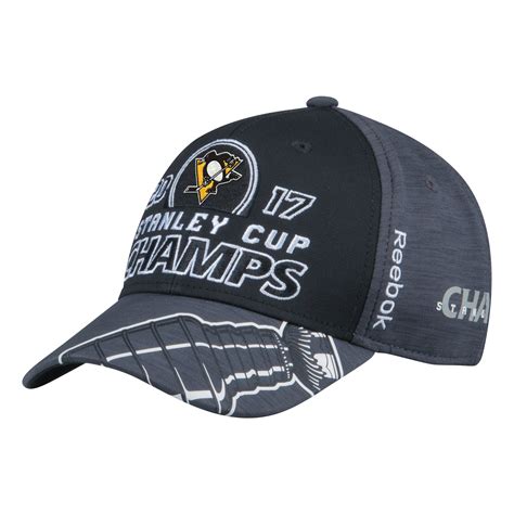 NHL Shop 2016 Stanley Cup Champions Locker Room Hat logo