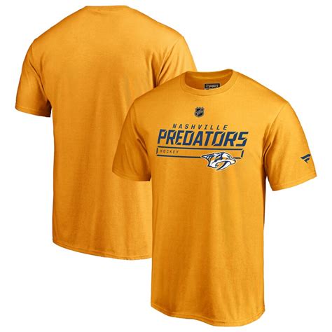 NHL Shop Men's Nashville Predators Gold Hometown Collection T-Shirt logo