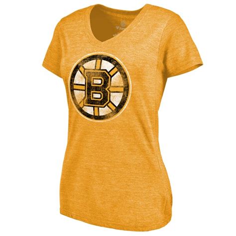 NHL Shop Women's Big Bad Bruins Tri-Blend V-Neck T-Shirt logo